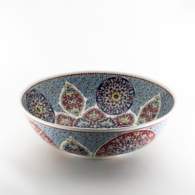 40 cm Çini Desenli Seramik Kâse