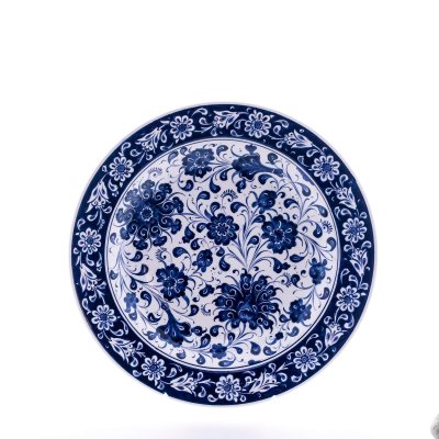 40 cm Çini Desenli Seramik Tabak